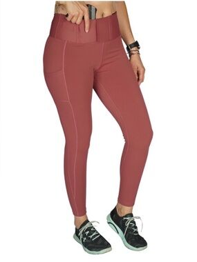 Concealed Casual Leggings Concealed Carry Pant Mauve Eclipse Women’s Size Small